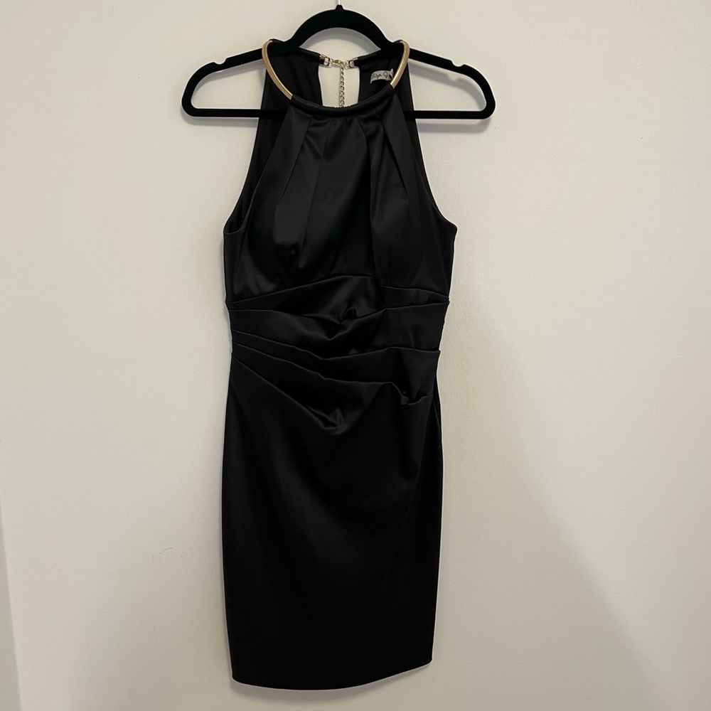Eliza J Party Dress with Gold Neck Detail Size 8